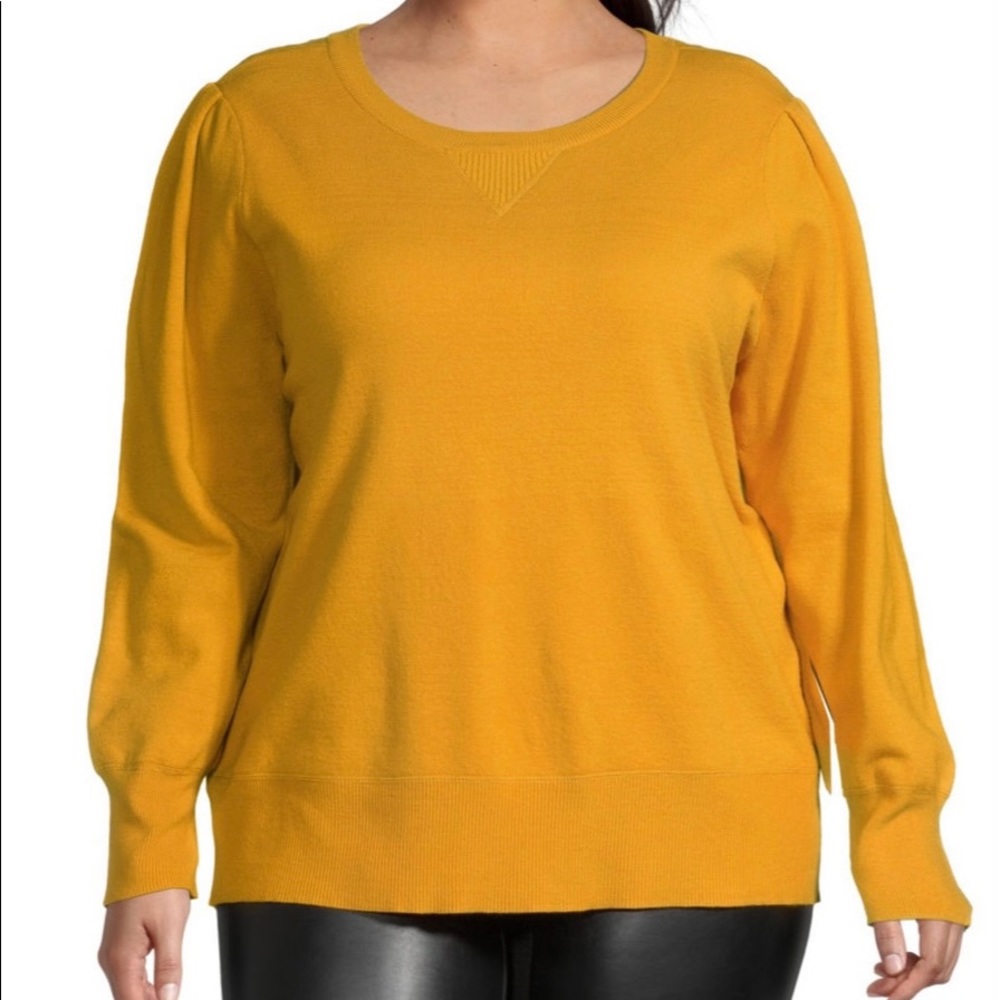 Long sleeve mustard yellow sweater. New with tags.
